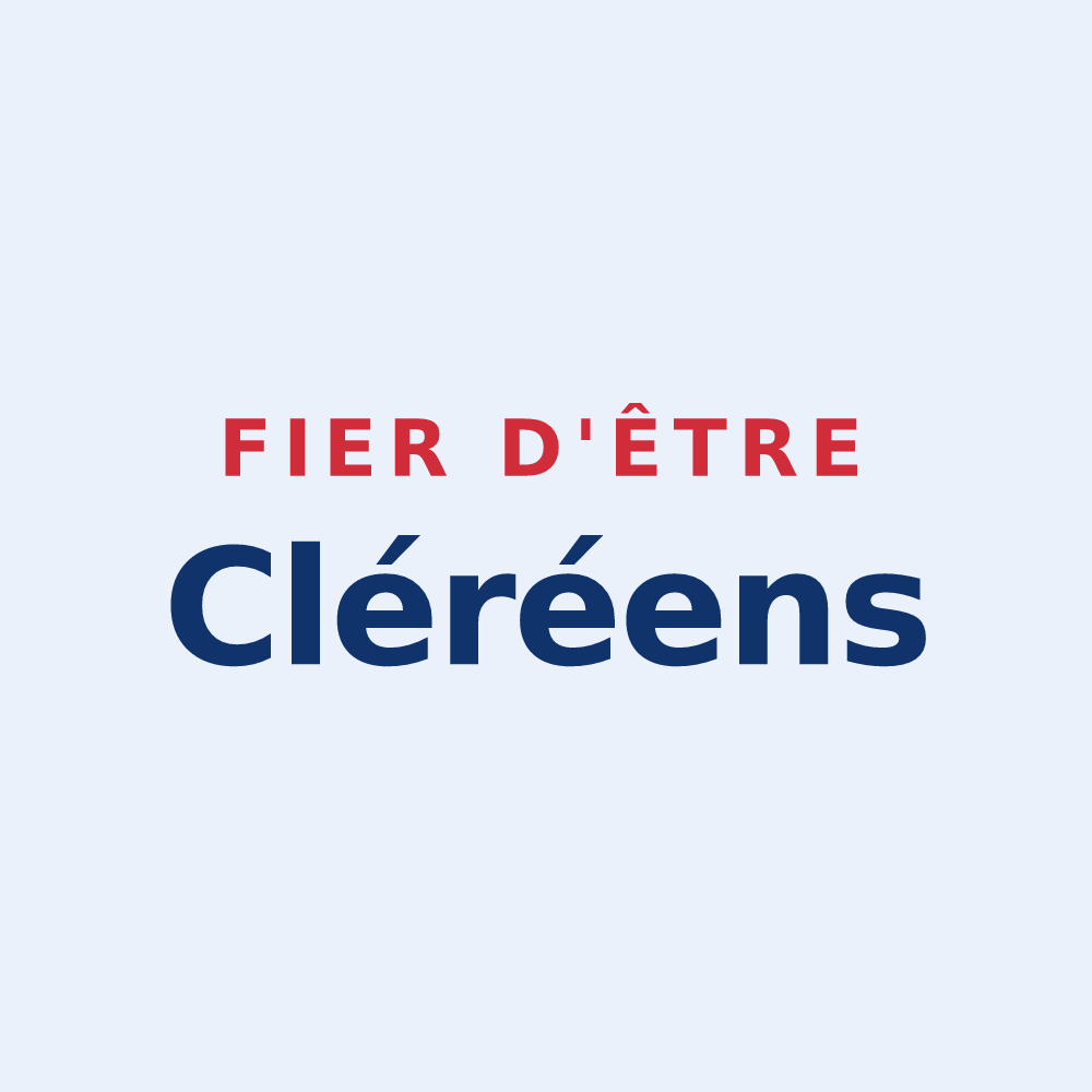 Sticker « Fier d'être Cléréens » — design pour Cléré-sur-Layon
