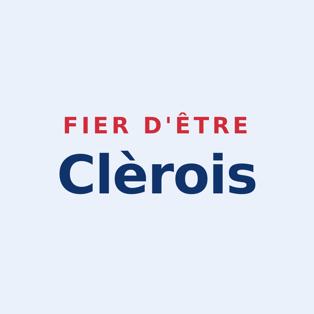 Sticker « Fier d'être Clèrois » — design pour Clères