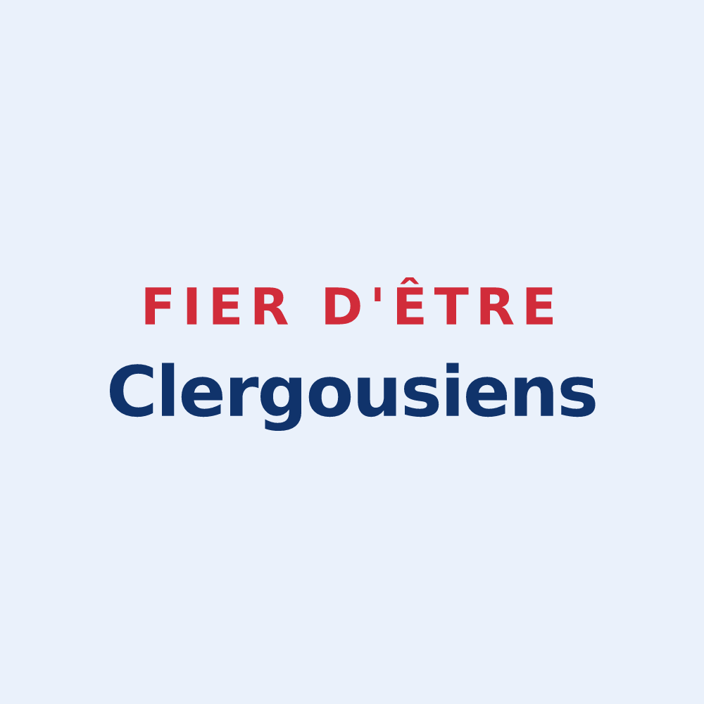 Sticker « Fier d'être Clergousiens » — design pour Clergoux