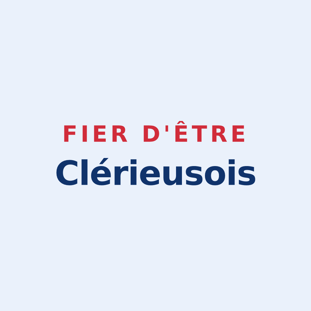Sticker « Fier d'être Clérieusois » — design pour Clérieux