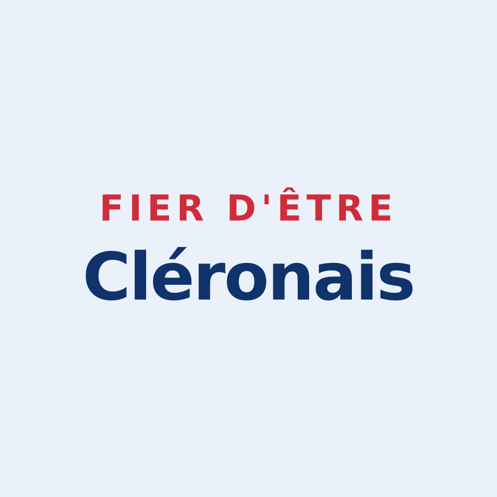 Sticker « Fier d'être Cléronais » — design pour Cléron
