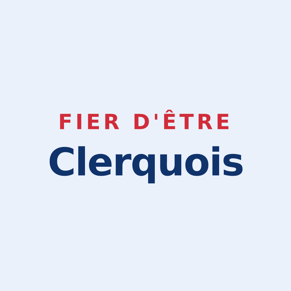 Sticker « Fier d'être Clerquois » — design pour Clerques