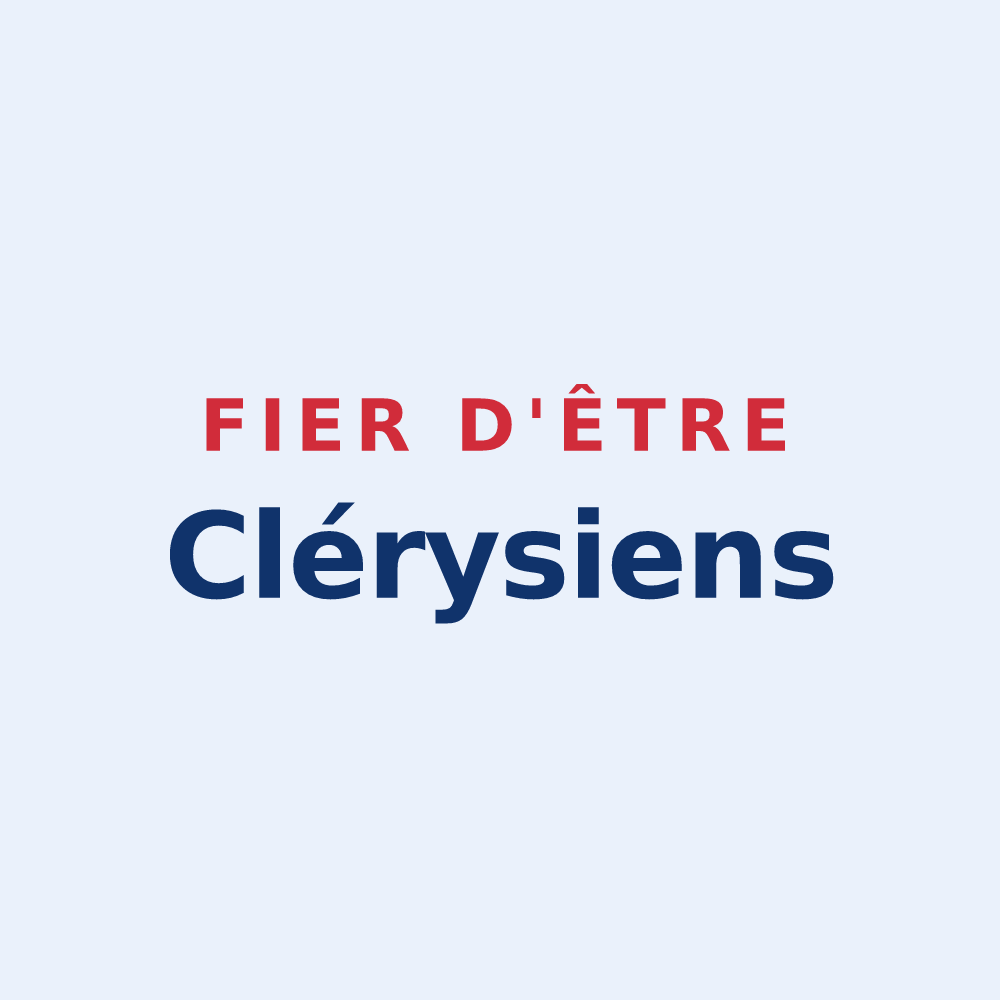Sticker « Fier d'être Clérysiens » — design pour Cléry-en-Vexin
