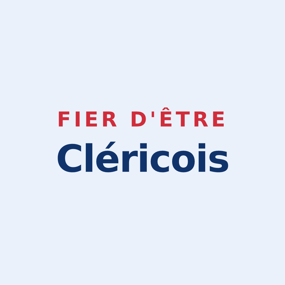 Sticker « Fier d'être Cléricois » — design pour Cléry-Saint-André
