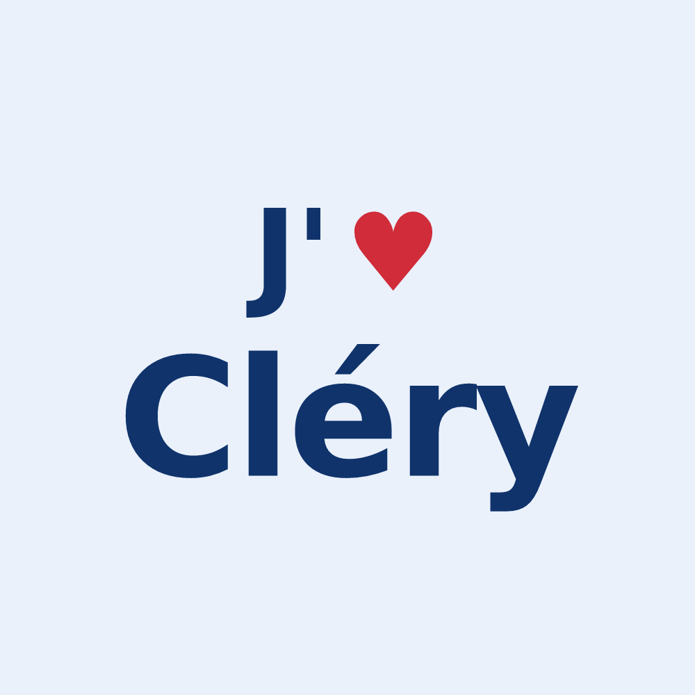 Sticker personnalisé Cléry — design J'aime Cléry