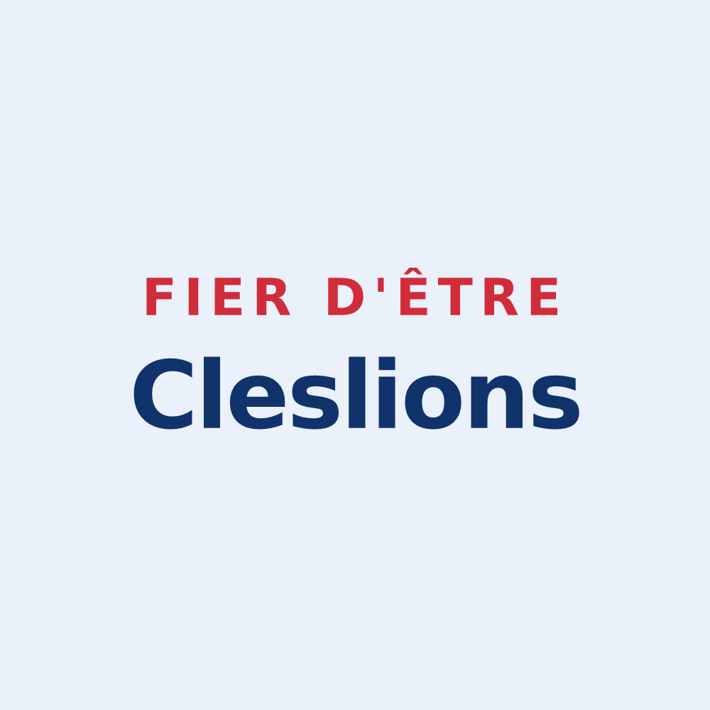 Sticker « Fier d'être Cleslions » — design pour Clesles
