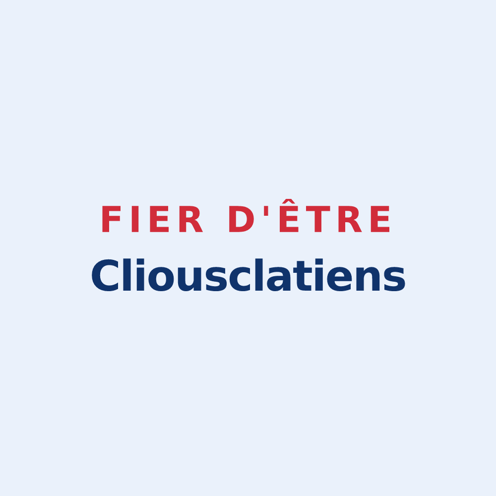 Sticker « Fier d'être Cliousclatiens » — design pour Cliousclat