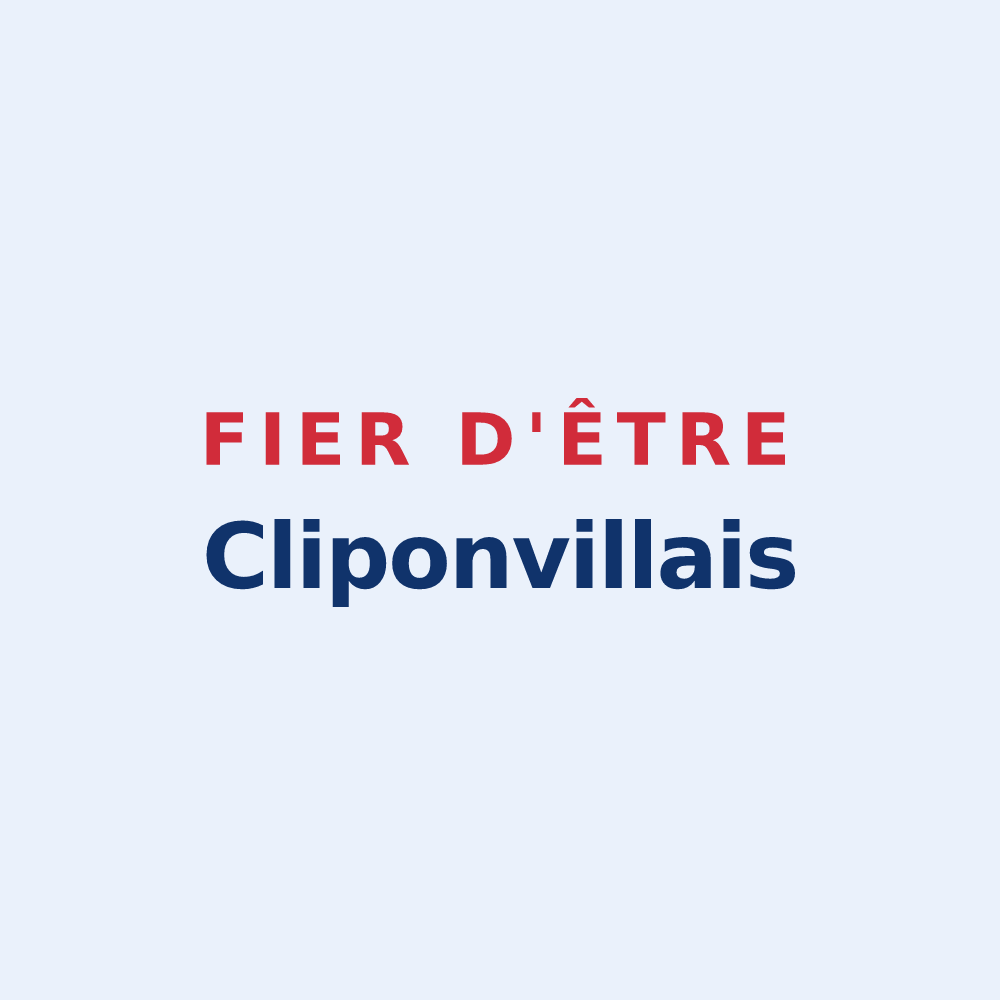 Sticker « Fier d'être Cliponvillais » — design pour Cliponville