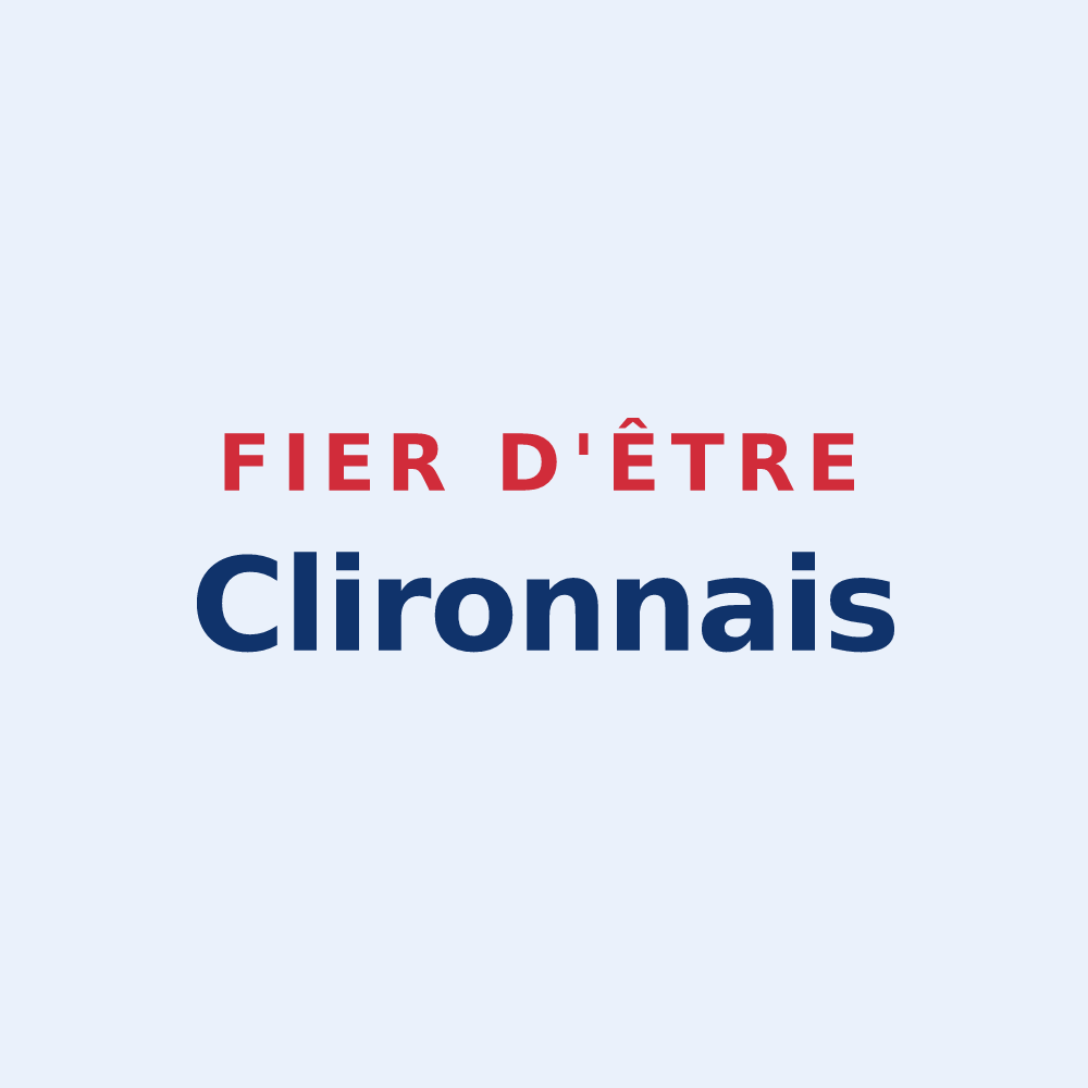 Sticker « Fier d'être Clironnais » — design pour Cliron