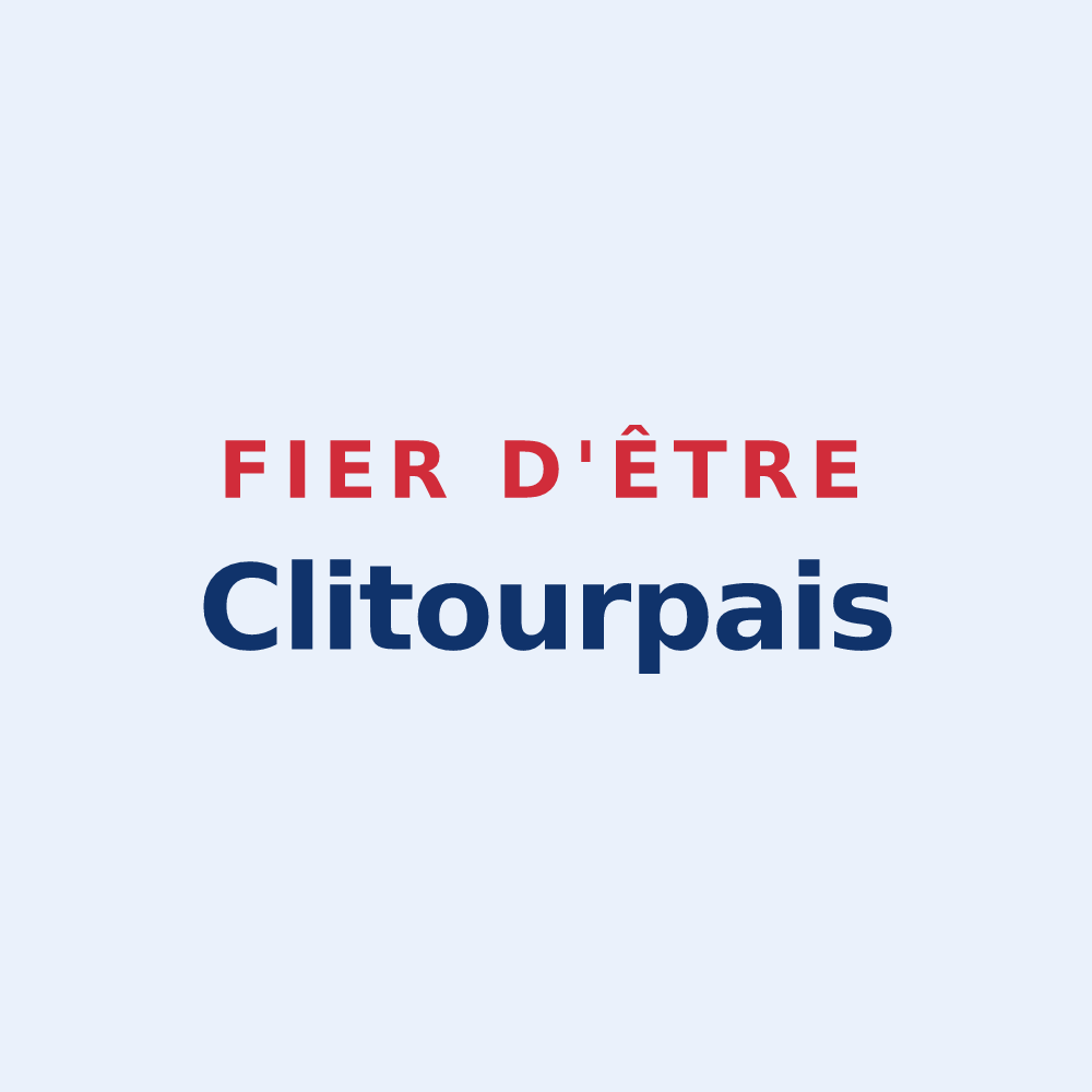 Sticker « Fier d'être Clitourpais » — design pour Clitourps