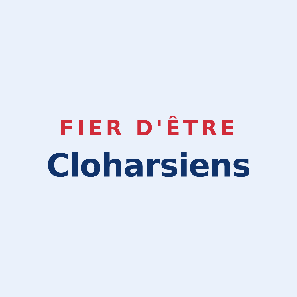 Sticker « Fier d'être Cloharsiens » — design pour Clohars-Carnoët