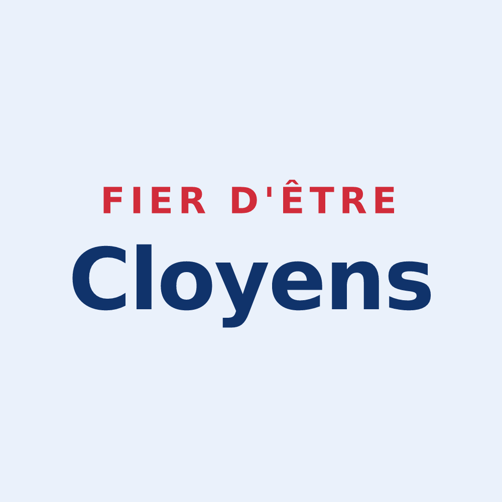 Sticker « Fier d'être Cloyens » — design pour Cloyes-sur-Marne