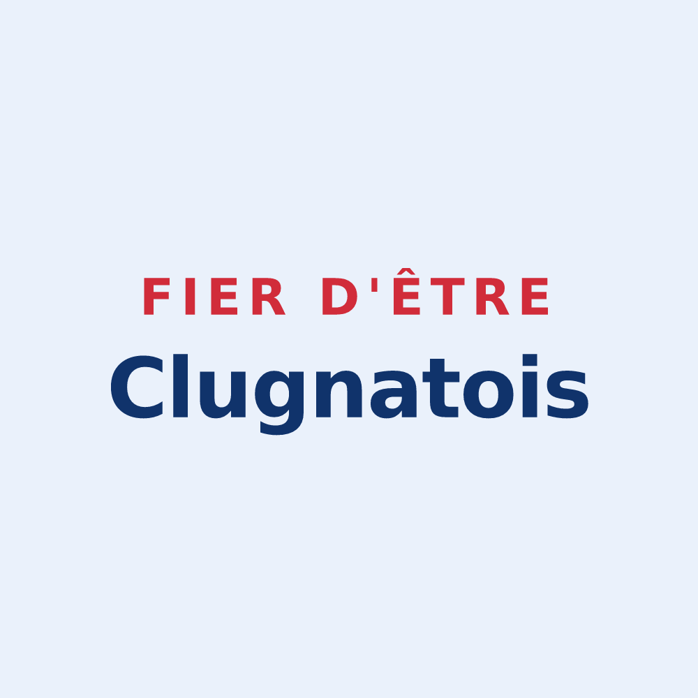 Sticker « Fier d'être Clugnatois » — design pour Clugnat
