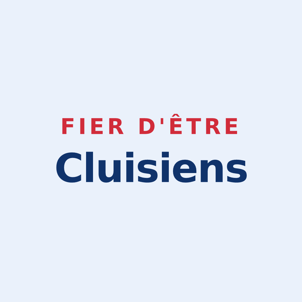 Sticker « Fier d'être Cluisiens » — design pour Cluis