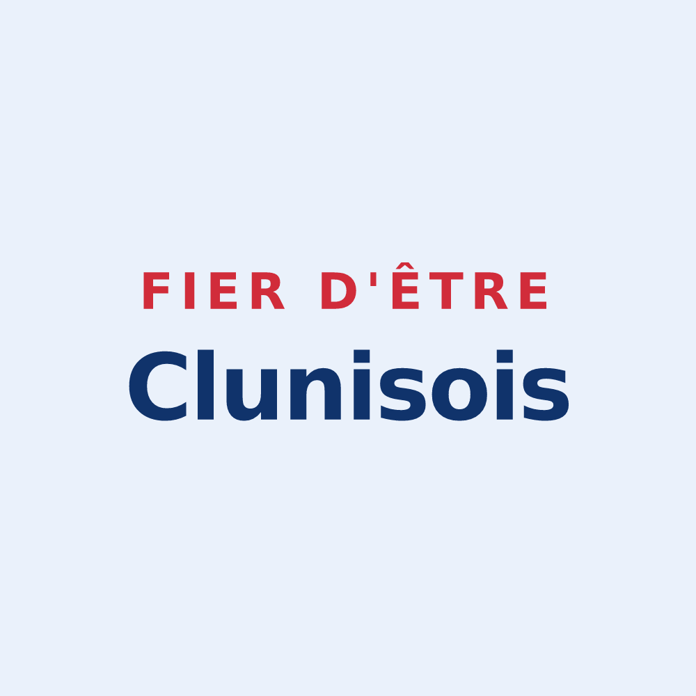 Sticker « Fier d'être Clunisois » — design pour Cluny