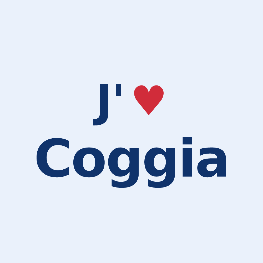 Sticker personnalisé Coggia — design J'aime Coggia