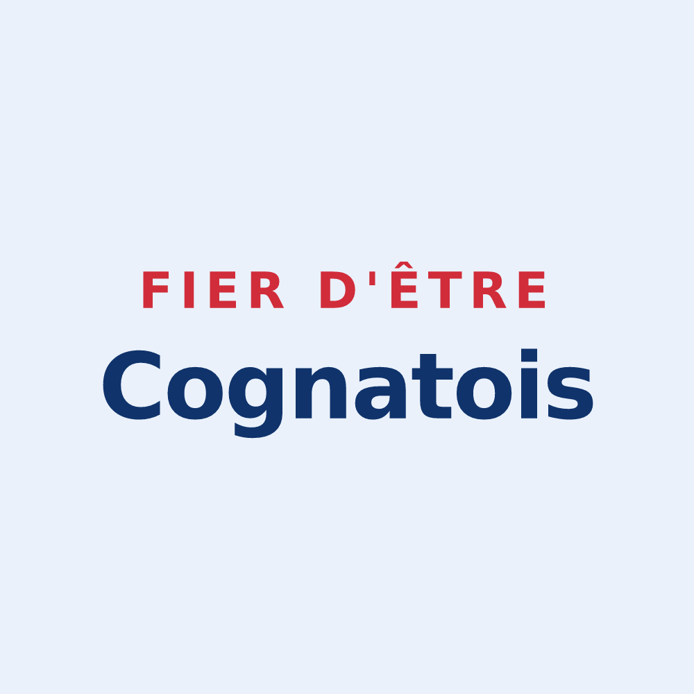 Sticker « Fier d'être Cognatois » — design pour Cognat-Lyonne