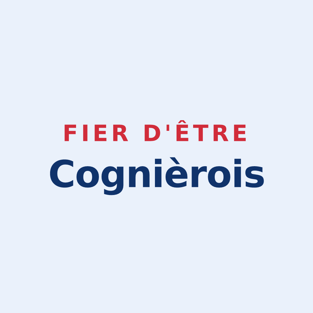 Sticker « Fier d'être Cognièrois » — design pour Cognières
