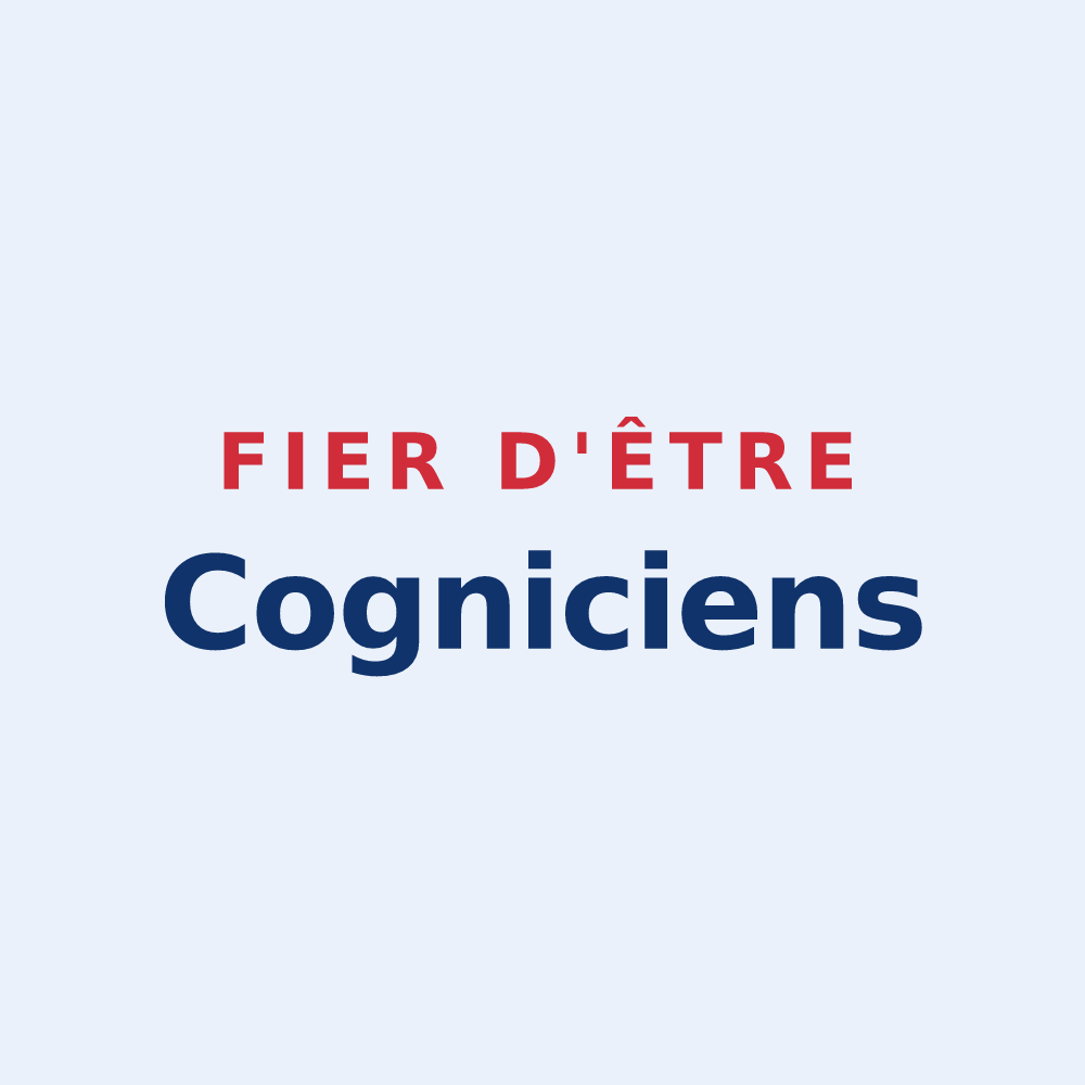 Sticker « Fier d'être Cogniciens » — design pour Coings