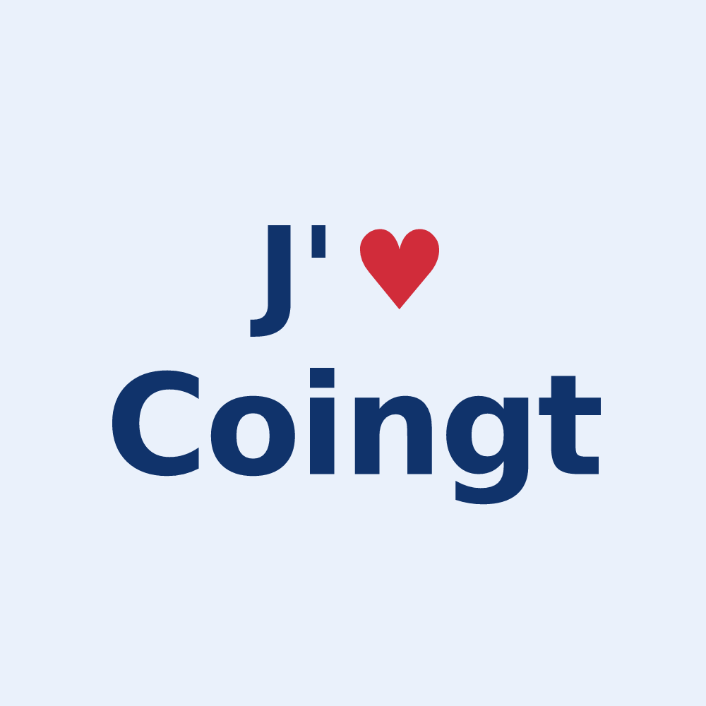 Sticker personnalisé Coingt — design J'aime Coingt