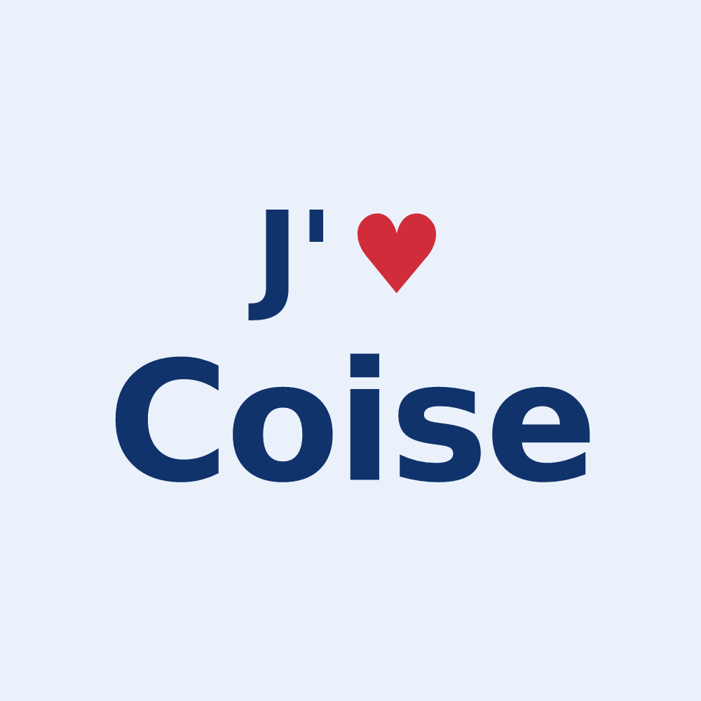 Sticker personnalisé Coise — design J'aime Coise