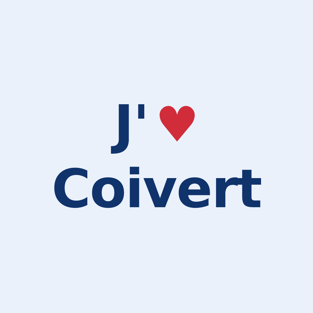 Sticker personnalisé Coivert — design J'aime Coivert