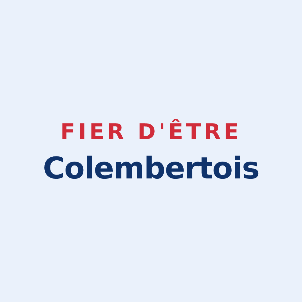 Sticker « Fier d'être Colembertois » — design pour Colembert