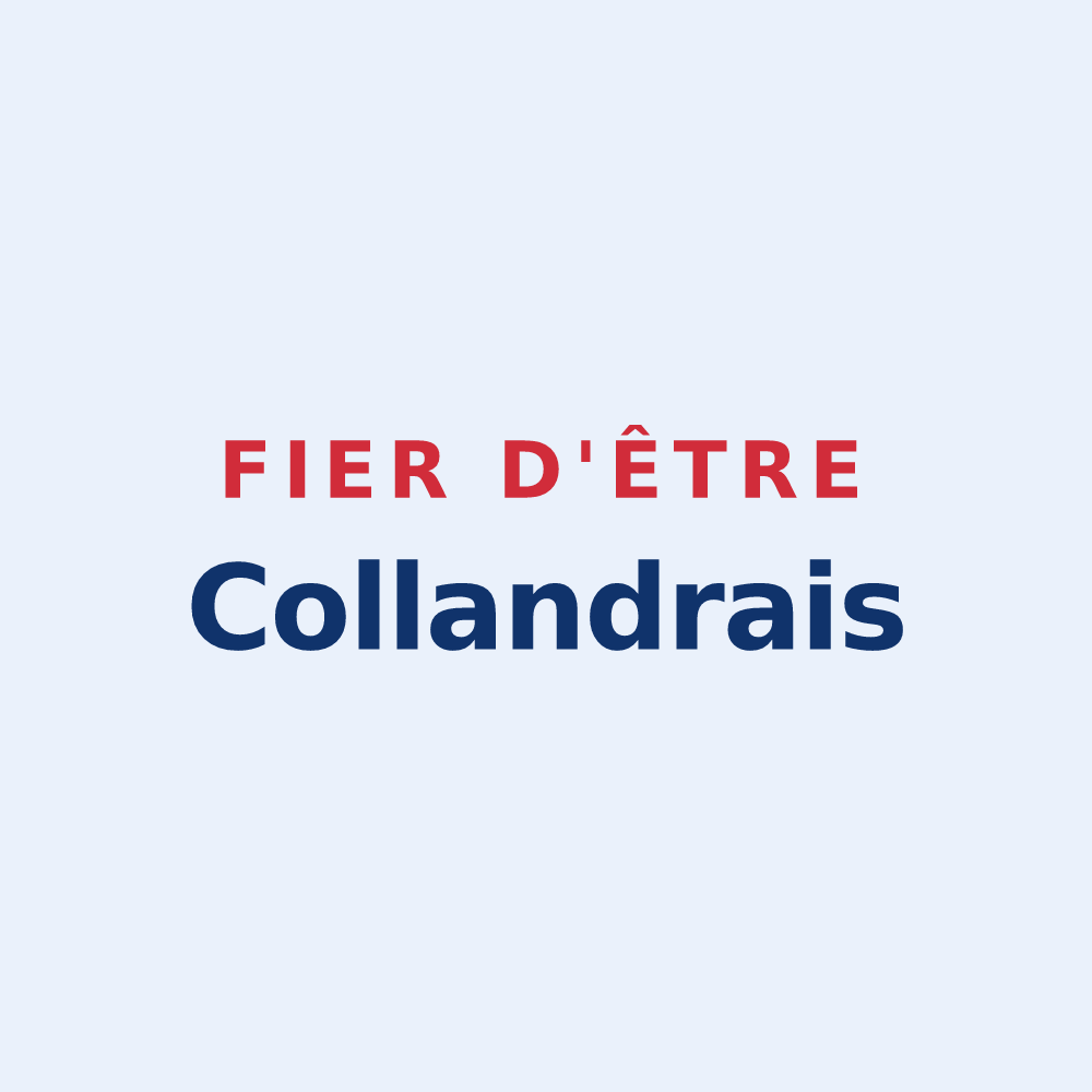 Sticker « Fier d'être Collandrais » — design pour Collandres-Quincarnon