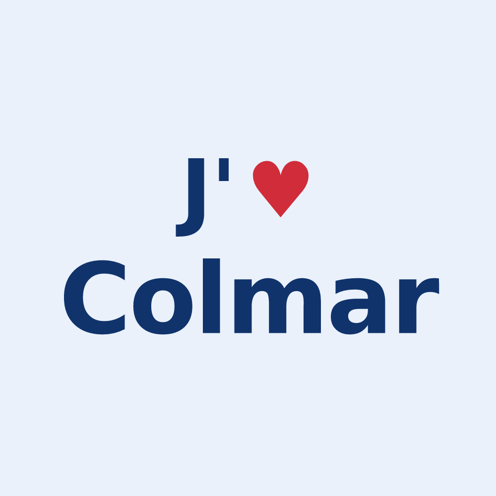 Sticker personnalisé Colmar — design J'aime Colmar