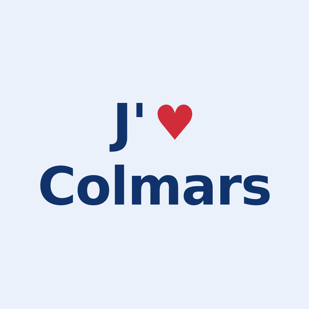 Sticker personnalisé Colmars — design J'aime Colmars