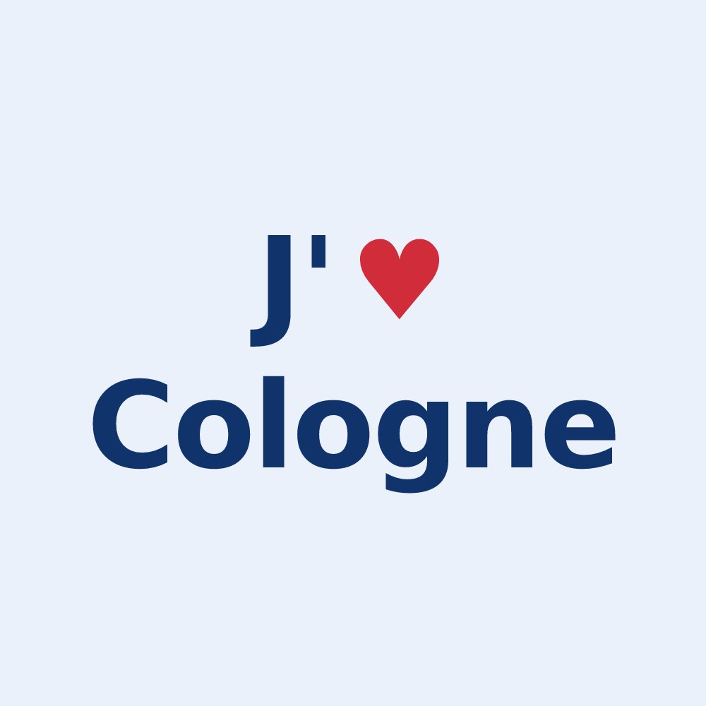 Sticker personnalisé Cologne — design J'aime Cologne