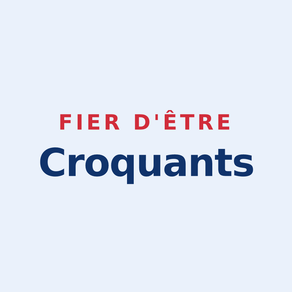 Sticker « Fier d'être Croquants » — design pour Colombier