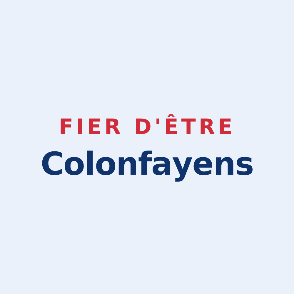 Sticker « Fier d'être Colonfayens » — design pour Colonfay