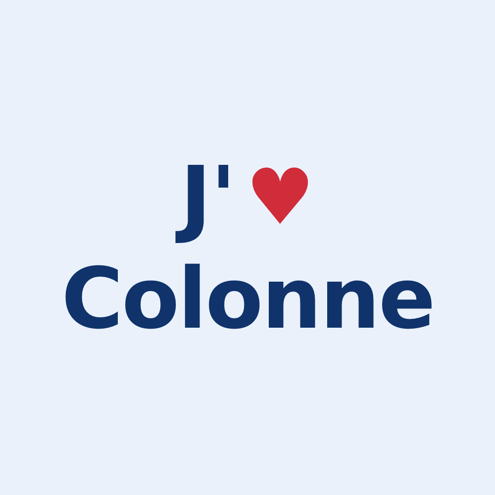 Sticker personnalisé Colonne — design J'aime Colonne