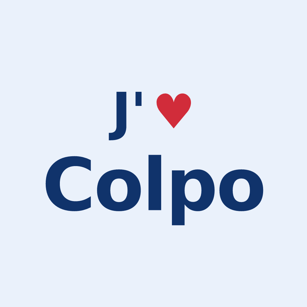 Sticker personnalisé Colpo — design J'aime Colpo