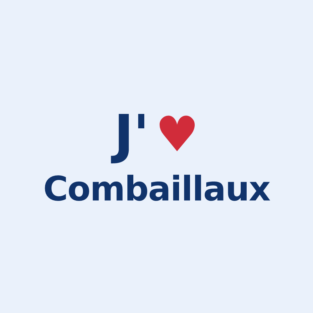 Sticker personnalisé Combaillaux — design J'aime Combaillaux
