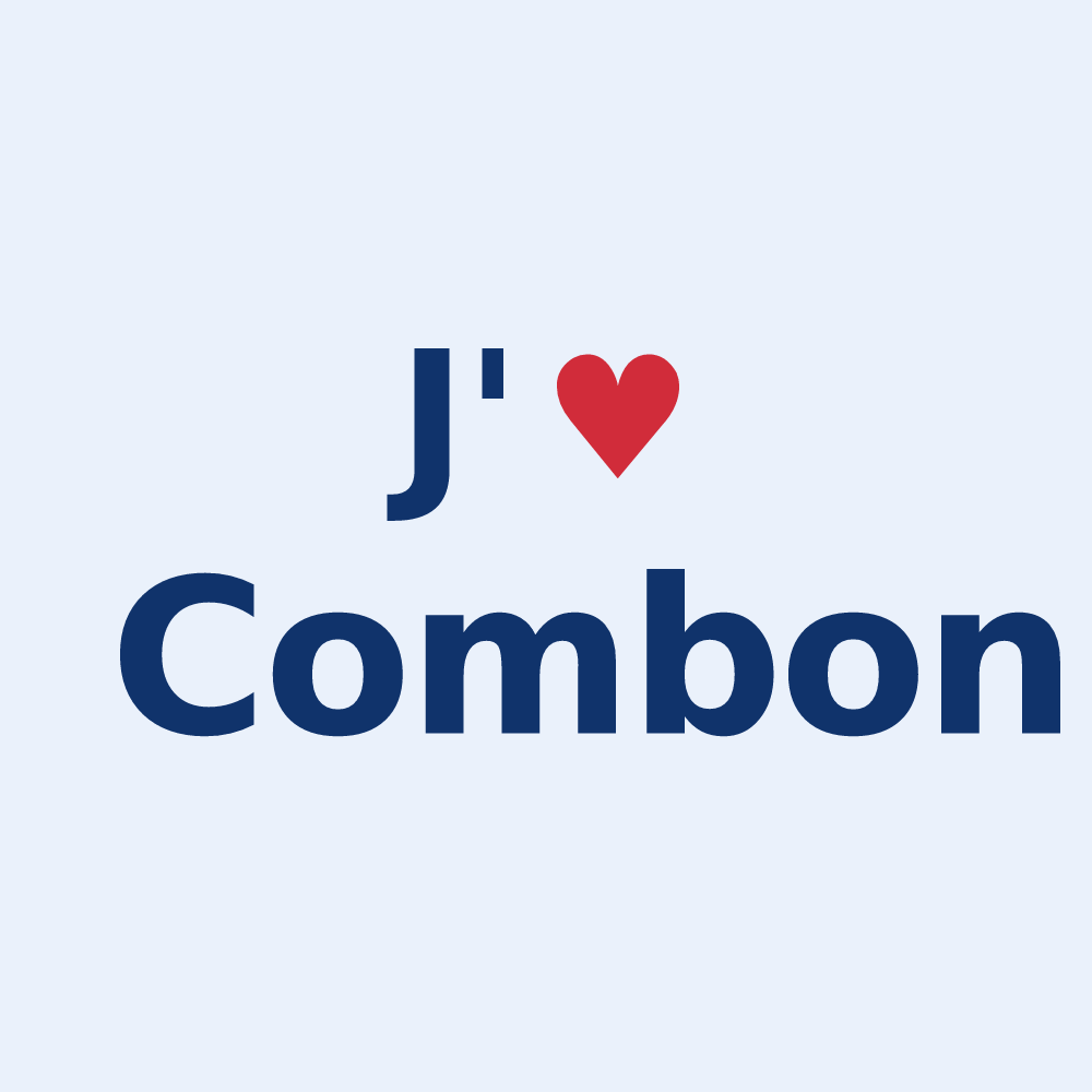 Sticker personnalisé Combon — design J'aime Combon