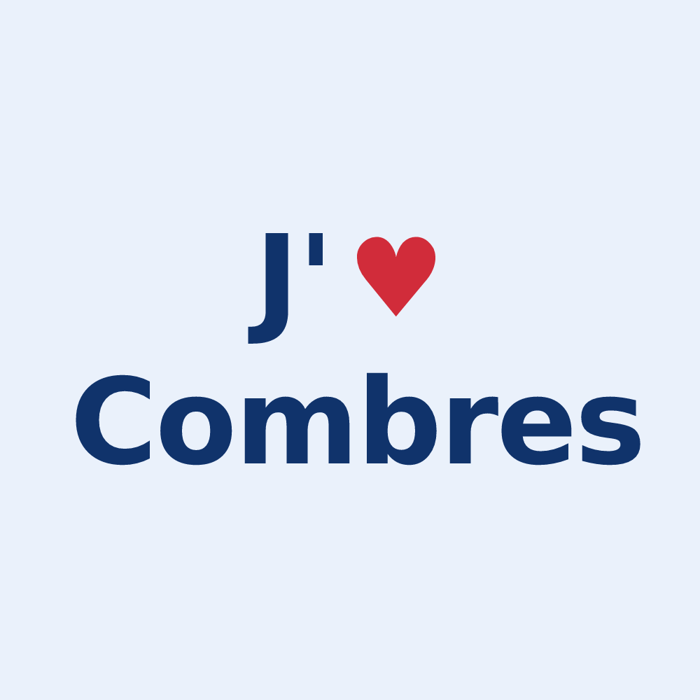 Sticker personnalisé Combres — design J'aime Combres