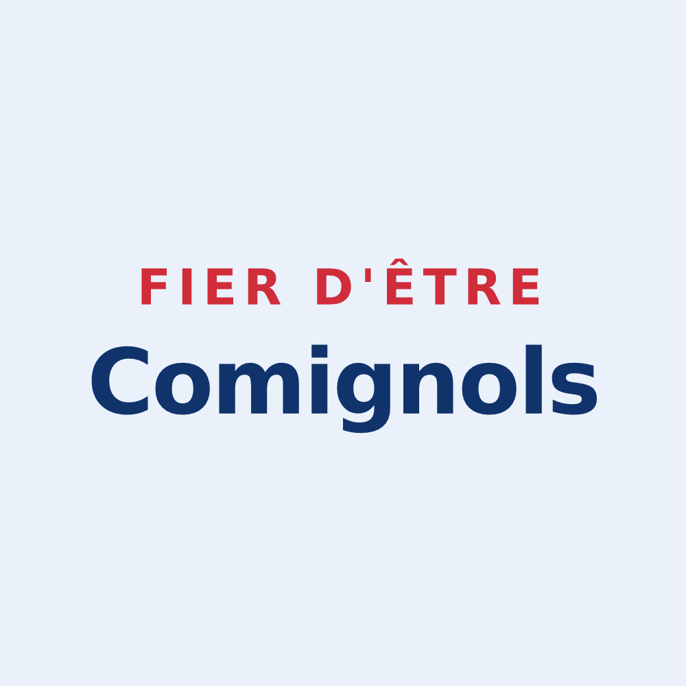 Sticker « Fier d'être Comignols » — design pour Comigne