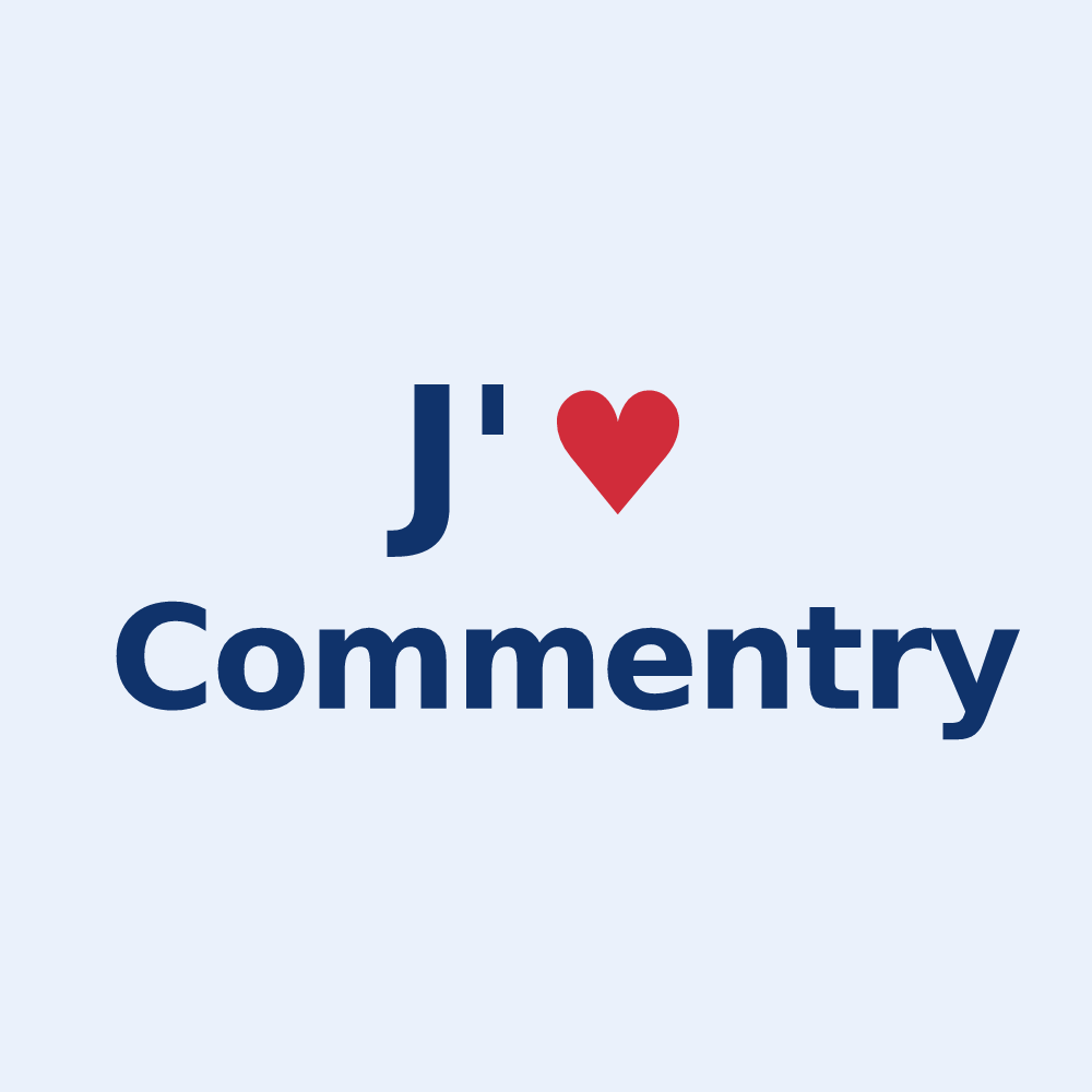 Sticker personnalisé Commentry — design J'aime Commentry