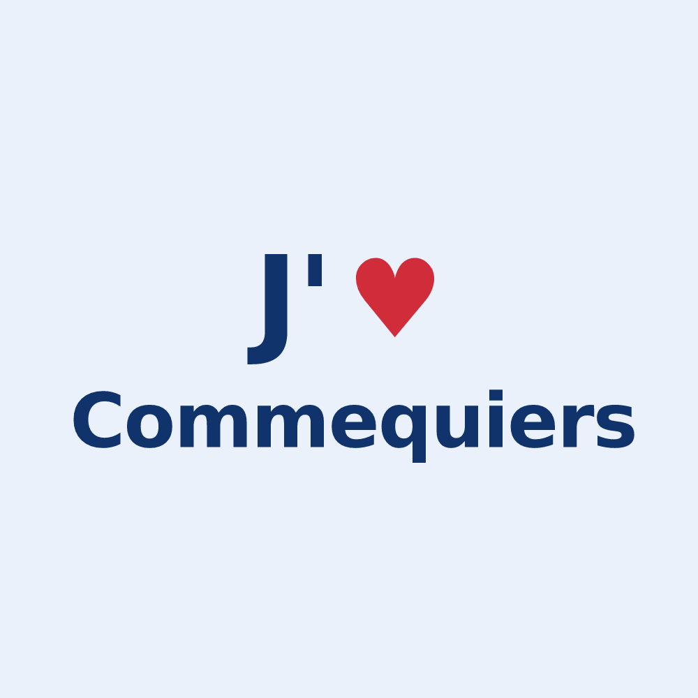 Sticker personnalisé Commequiers — design J'aime Commequiers