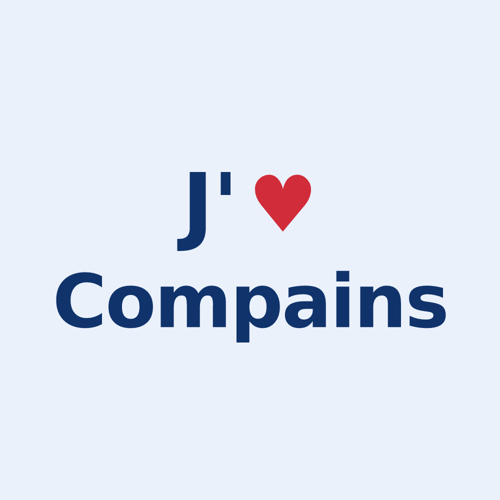 Sticker personnalisé Compains — design J'aime Compains
