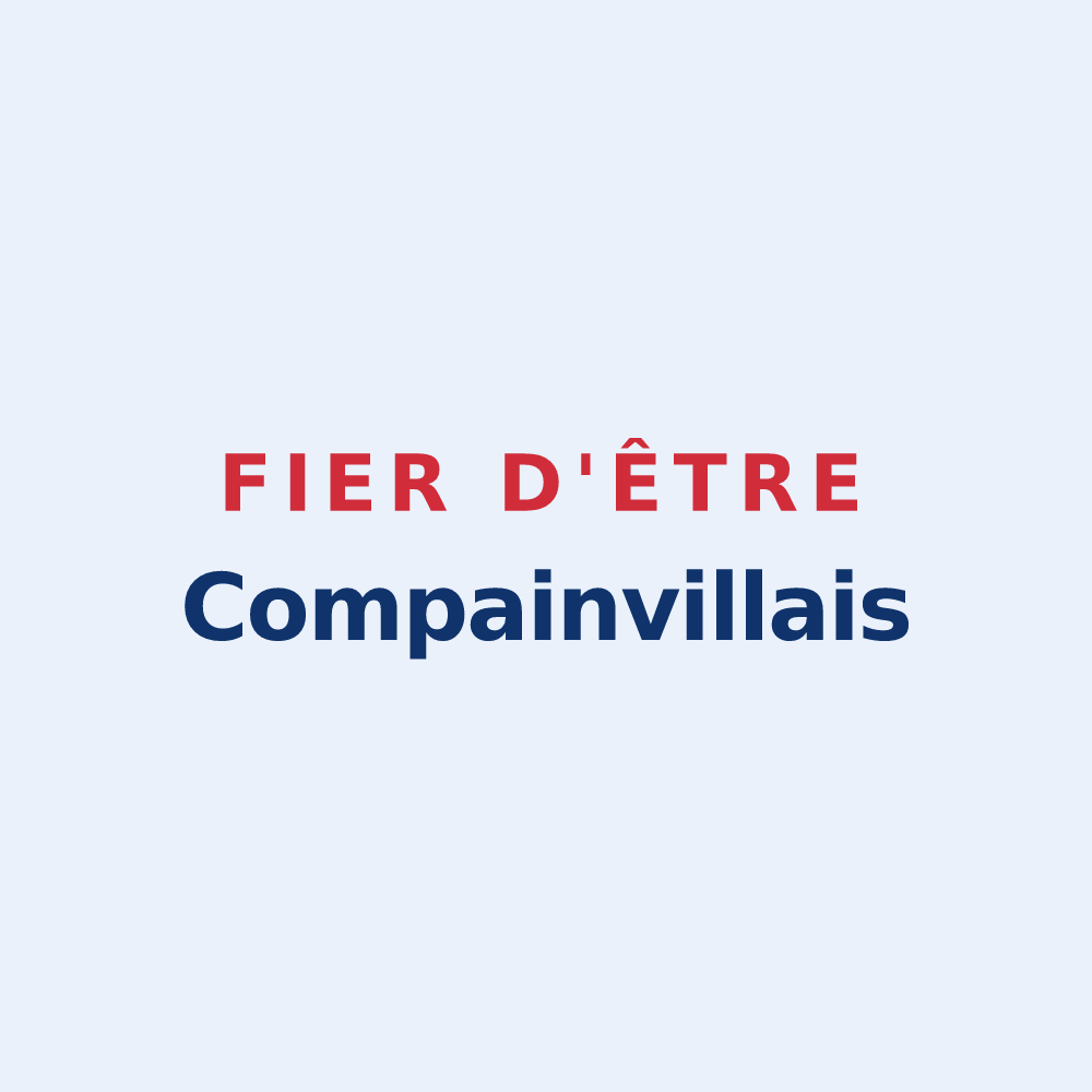 Sticker « Fier d'être Compainvillais » — design pour Compainville
