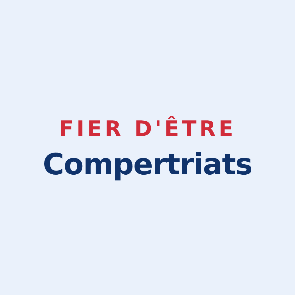 Sticker « Fier d'être Compertriats » — design pour Compertrix