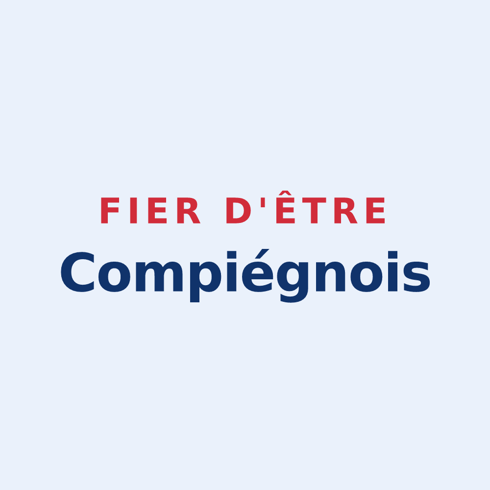 Sticker « Fier d'être Compiégnois » — design pour Compiègne