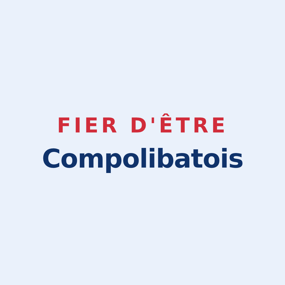Sticker « Fier d'être Compolibatois » — design pour Compolibat
