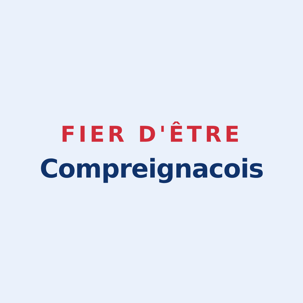 Sticker « Fier d'être Compreignacois » — design pour Compreignac