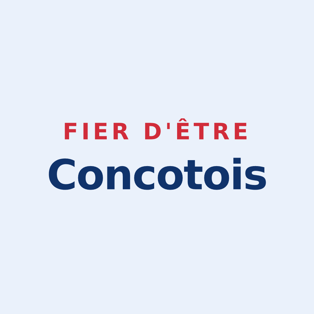 Sticker « Fier d'être Concotois » — design pour Concots