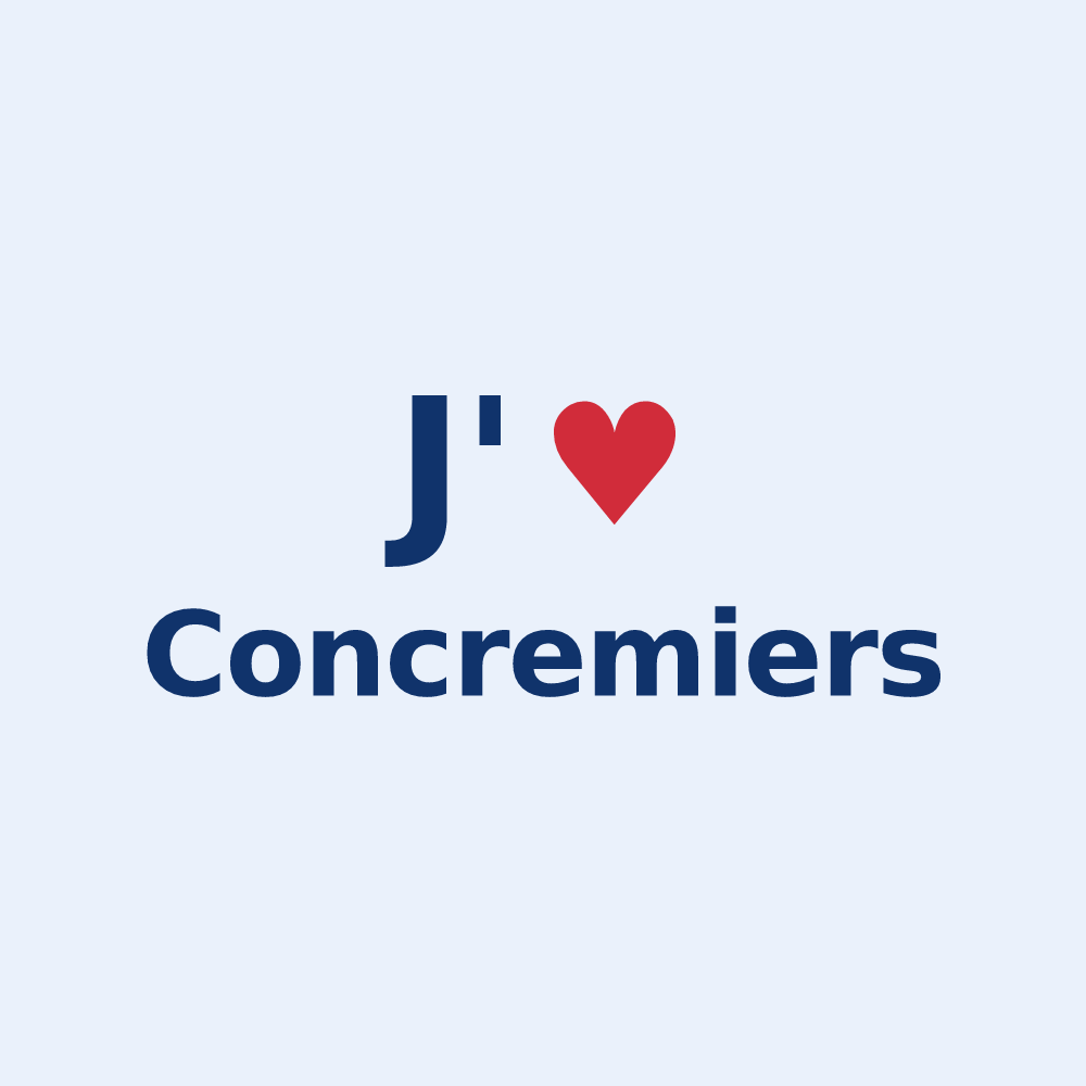 Sticker personnalisé Concremiers — design J'aime Concremiers