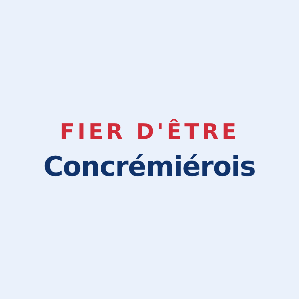 Sticker « Fier d'être Concrémiérois » — design pour Concremiers
